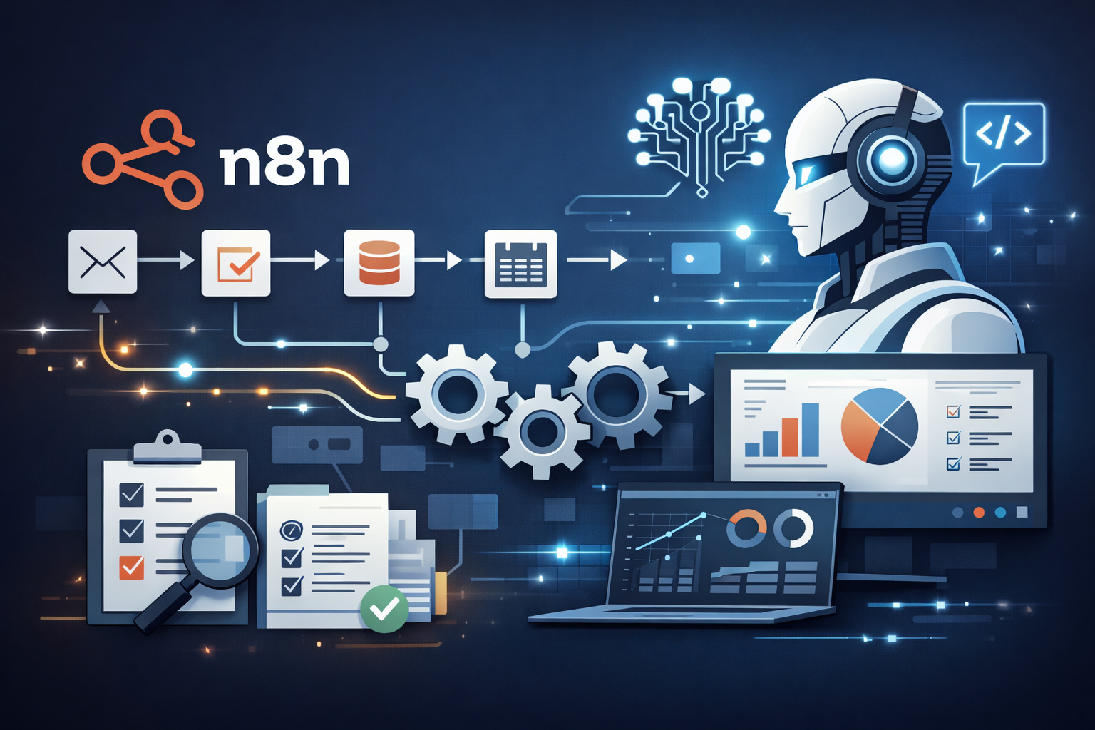 n8n y agentes de IA para diseñar sistemas de automatización operativa en empresas